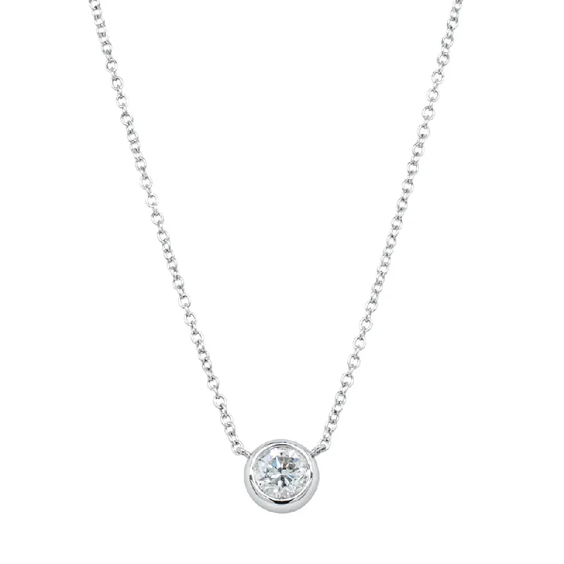 18ct White Gold .50ct Diamond Natalia Pendant