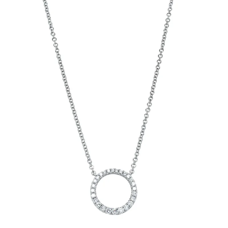 18ct White Gold Diamond Aelia Pendant