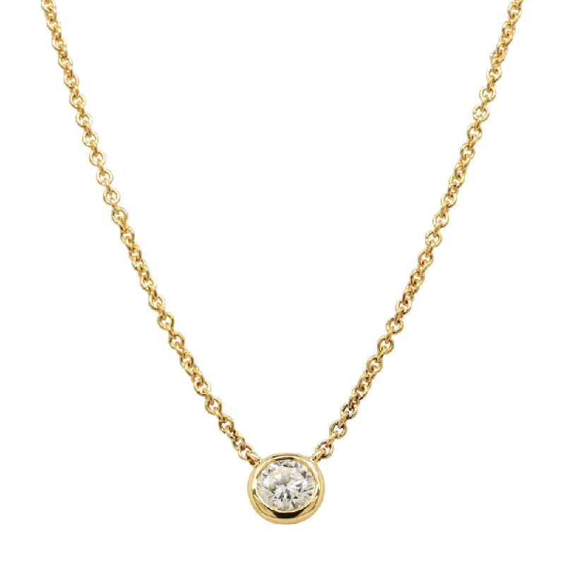 18ct Yellow Gold .18ct Diamond Natalia Pendant