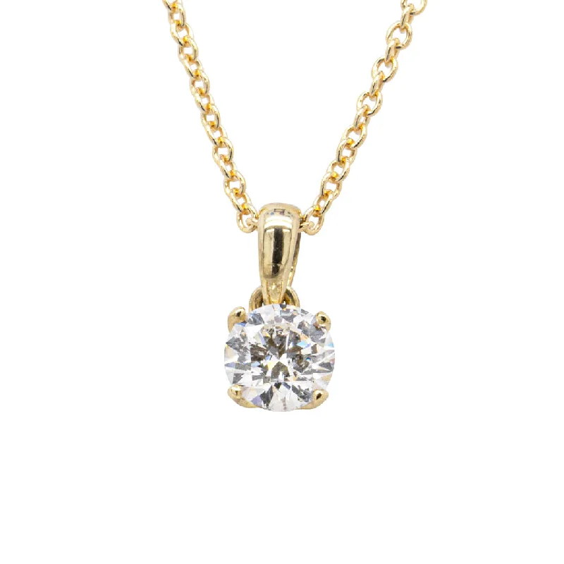 18ct Yellow Gold .50ct Diamond Blossom Pendant