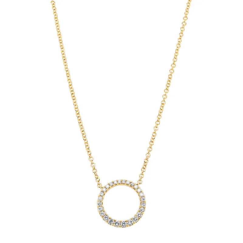 18ct Yellow Gold Diamond Aelia Pendant