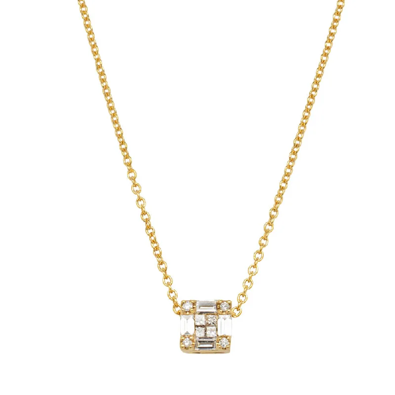 18ct Yellow Gold Diamond Quattro Pendant