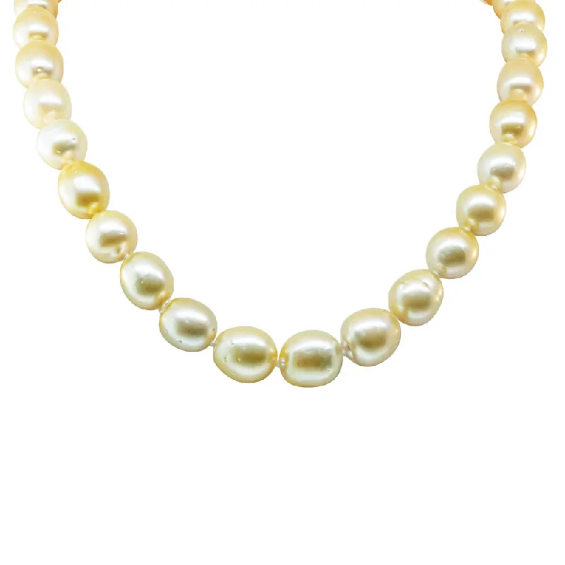 9ct Yellow Gold South Sea Pearl Strand