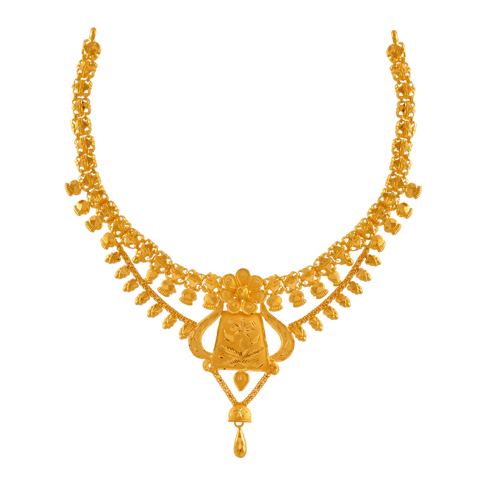 22KT Yellow Gold Necklace For Women