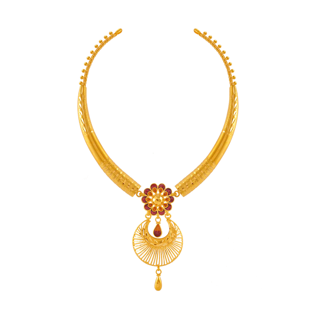 22KT Yellow Gold Necklace For Women