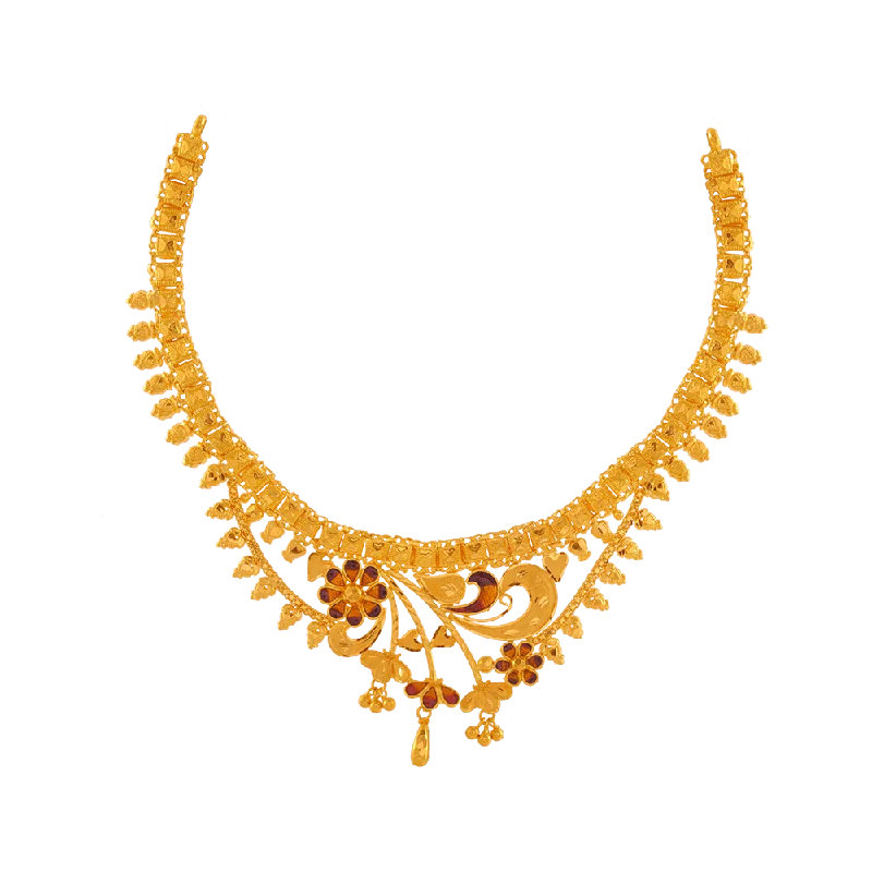 22KT Yellow Gold Necklace For Women