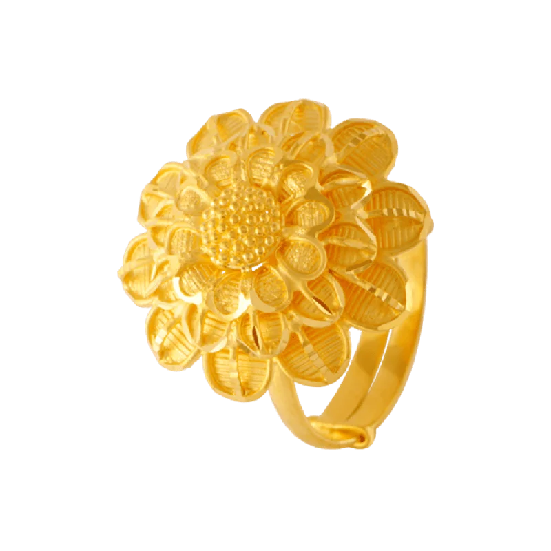 22KT Yellow Gold Ring For Women