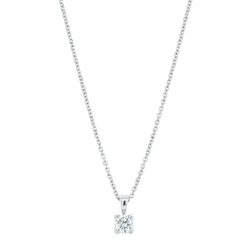 9ct White Gold .33ct Diamond Ava Pendant