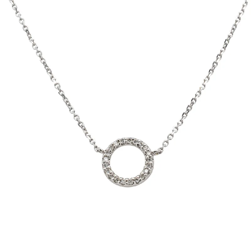 9ct White Gold Diamond Forevermore Petite Pendant