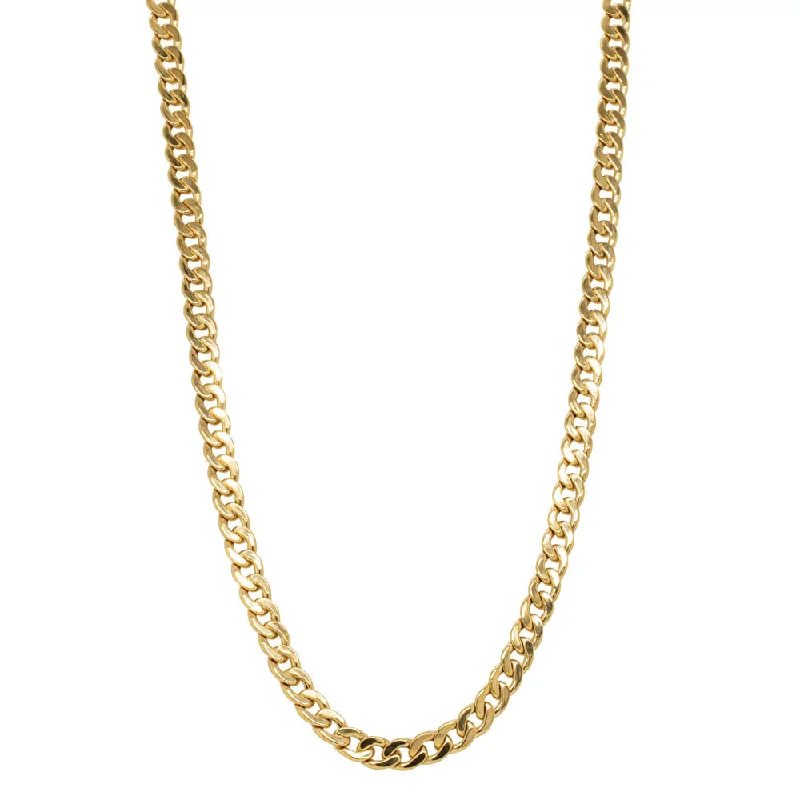 9ct Yellow Gold Hollow Curb Chain