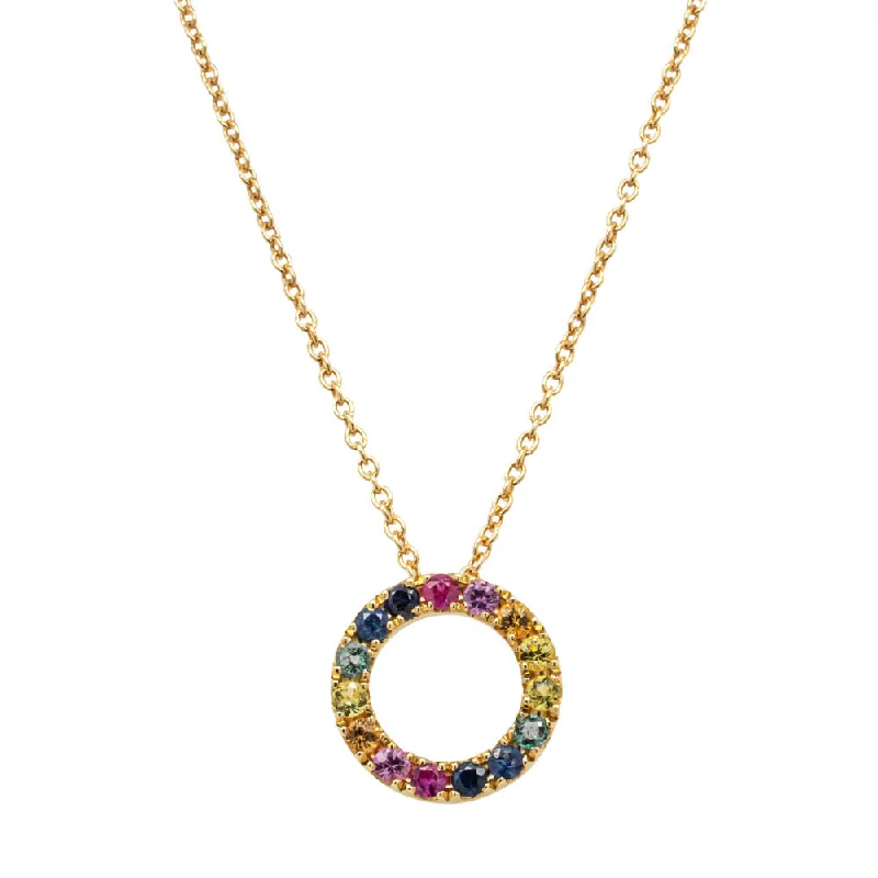 9ct Yellow Gold Petite Prism Necklace