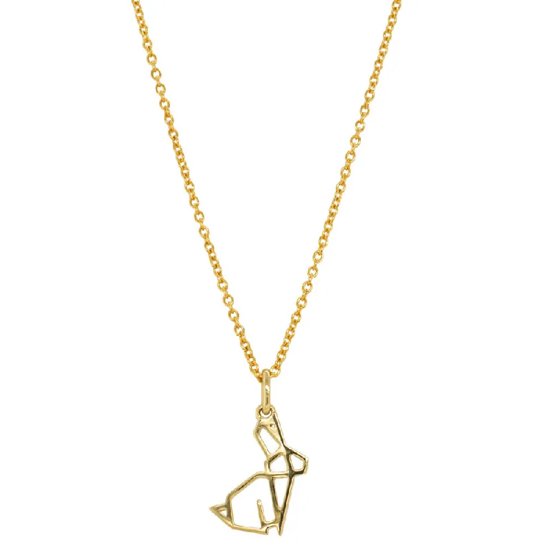 9ct Yellow Gold Year Of The Rabbit Pendant