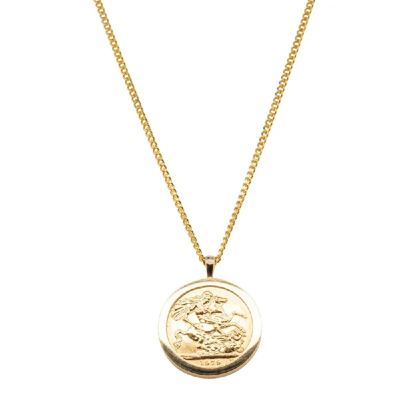 9ct Yellow Gold Full Sovereign Pendant