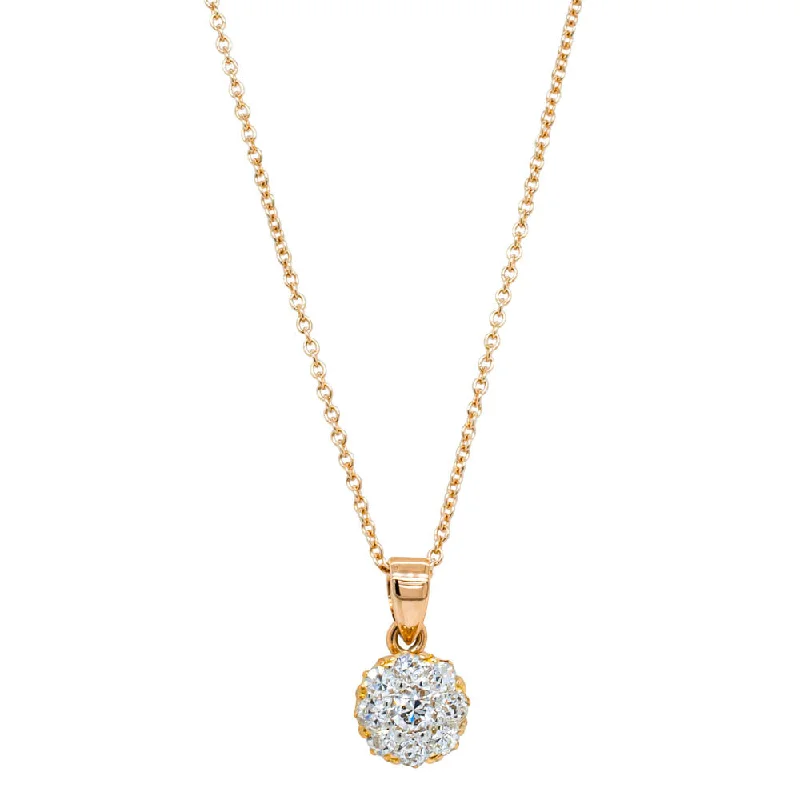 Deja Vu 16ct Rose Gold .56ct Diamond Pendant