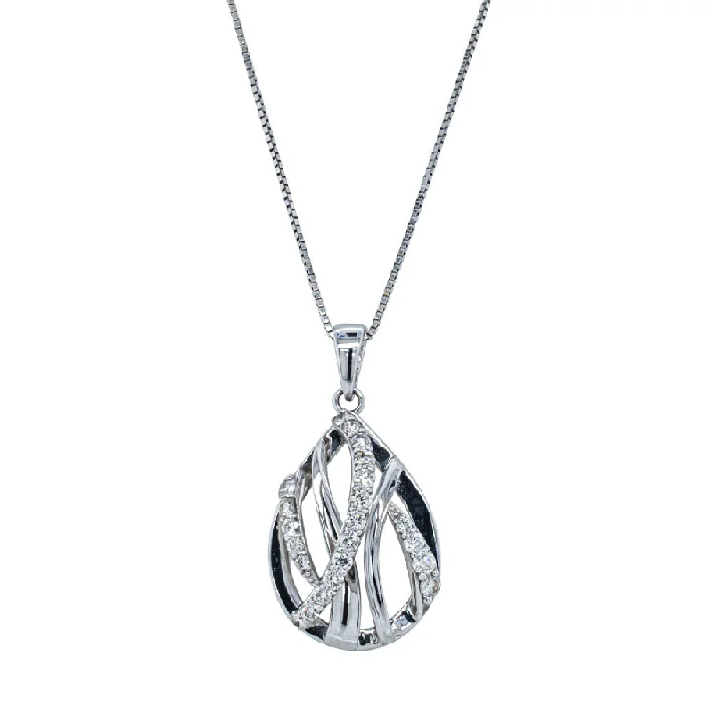 Deja Vu 18ct White Gold .51ct Diamond Pendant