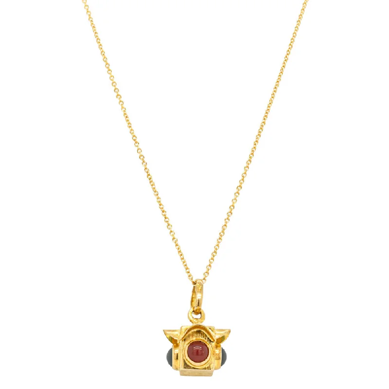 Deja Vu 18ct Yellow Gold Signal Light Necklace