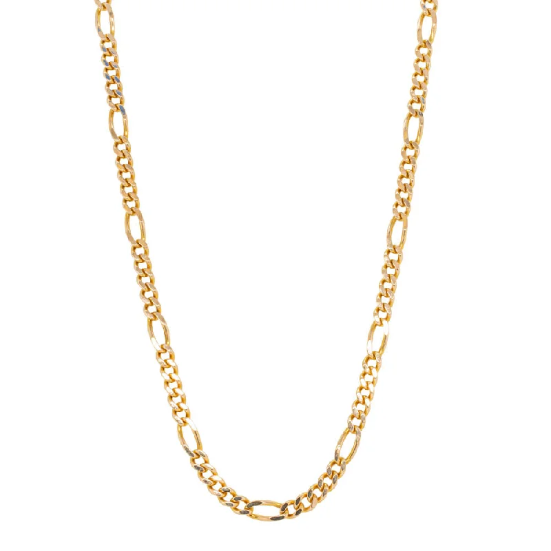 Deja Vu 9ct Yellow Gold Figaro Chain