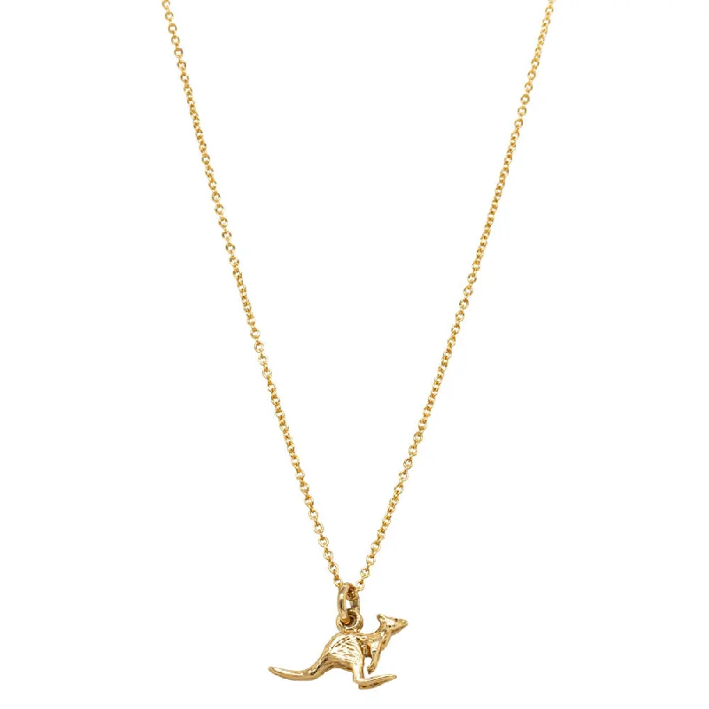 Deja Vu 9ct Yellow Gold Kangaroo Necklace