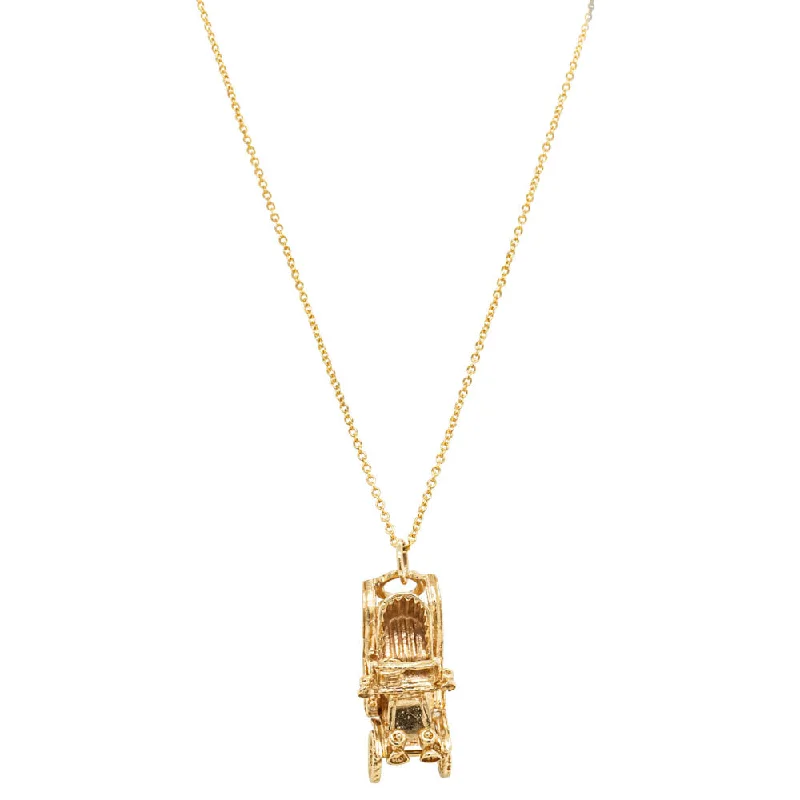 Deja Vu 9ct Yellow Gold Vintage Car Necklace