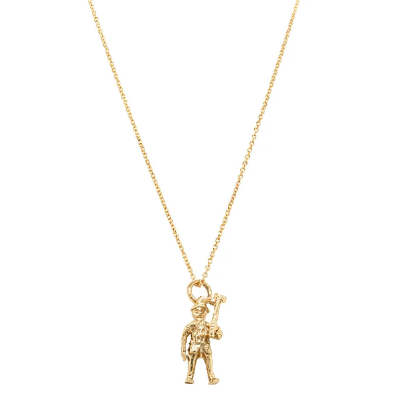 Deja Vu 9ct Yellow Gold Woodsman Necklace