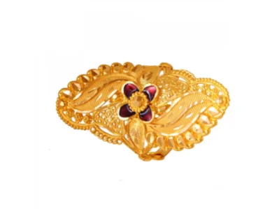 Delightful Gold Meenakari Ring