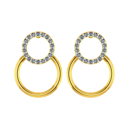 Exquisite Ecliptic Gold Earrings