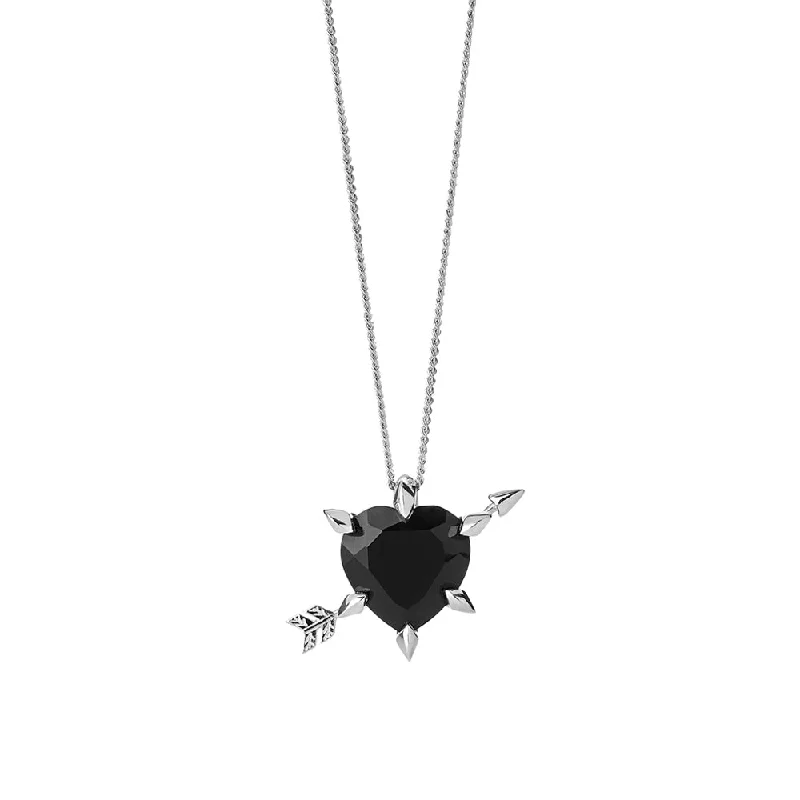 Karen Walker Cupid's Arrow & Heart Necklace - Sterling Silver