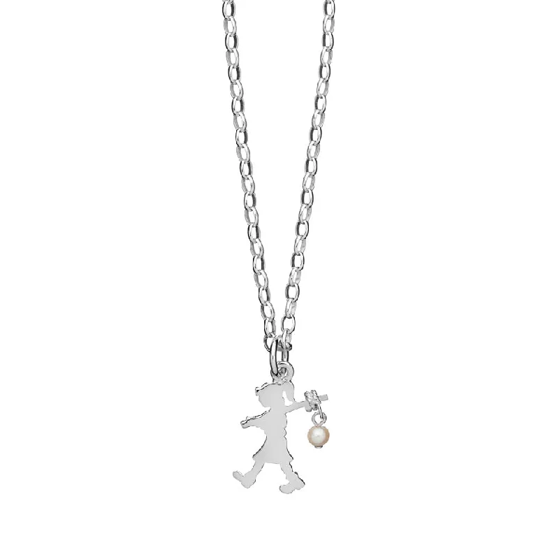 Karen Walker Girl With A Pearl Necklace - Sterling Silver