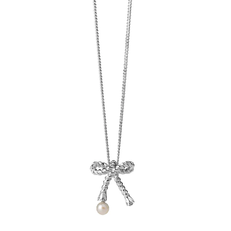 Karen Walker Love Knot Necklace - Sterling Silver