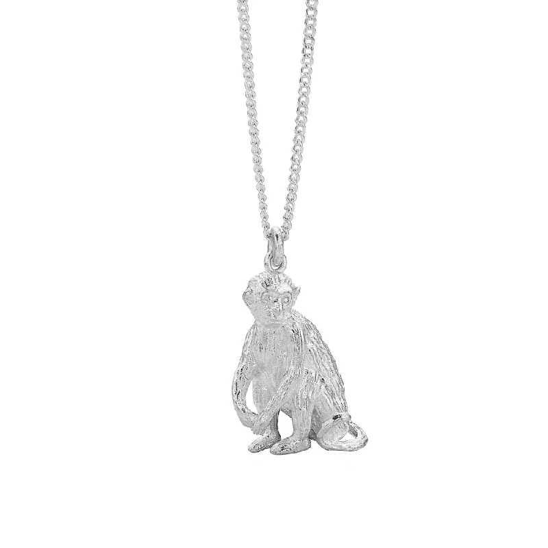 Karen Walker Lunar Monkey Necklace - Sterling Silver