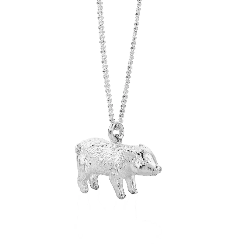 Karen Walker Lunar Pig Necklace - Sterling Silver