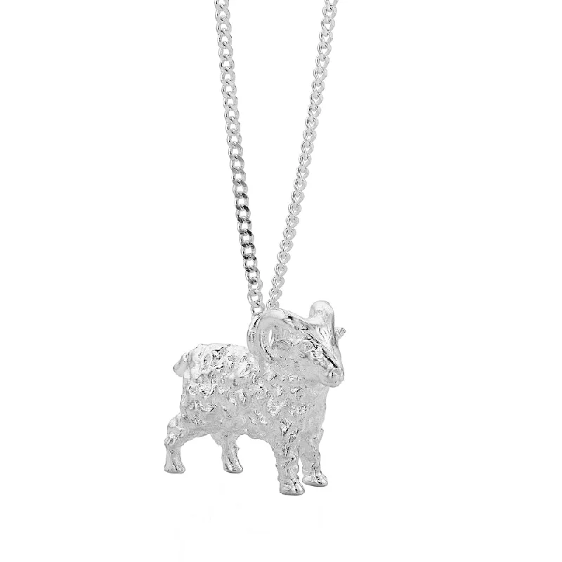 Karen Walker Lunar Ram Necklace - Sterling Silver