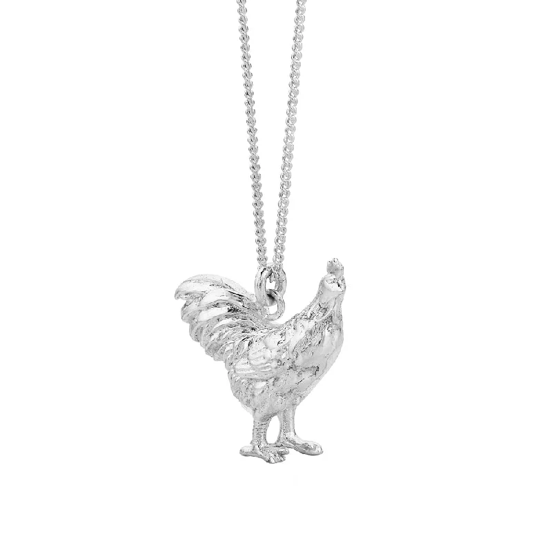 Karen Walker Lunar Rooster Necklace - Sterling Silver