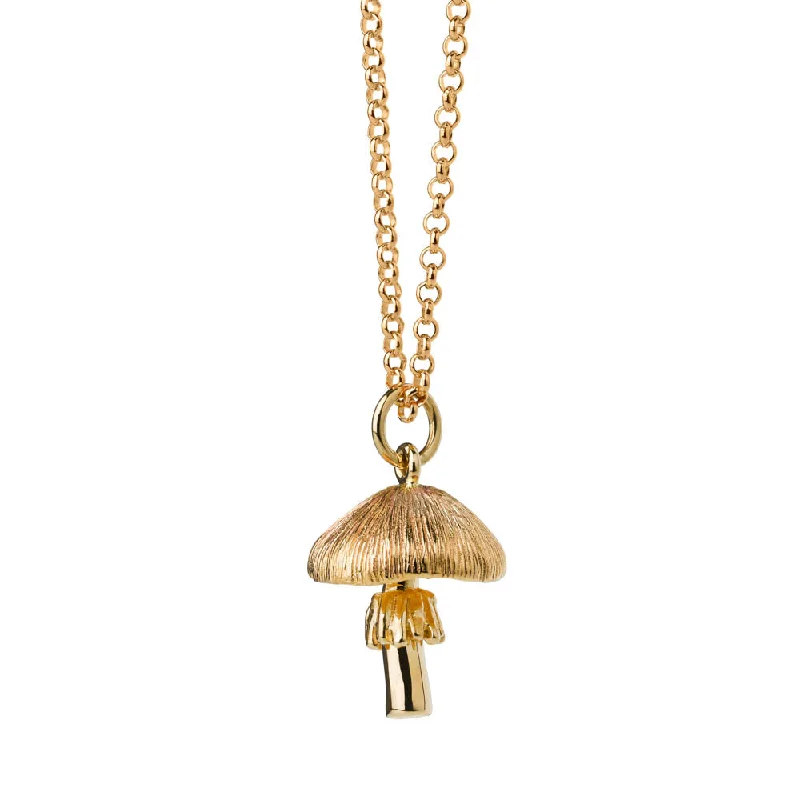 Karen Walker Mushroom Necklace - 9ct Yellow Gold