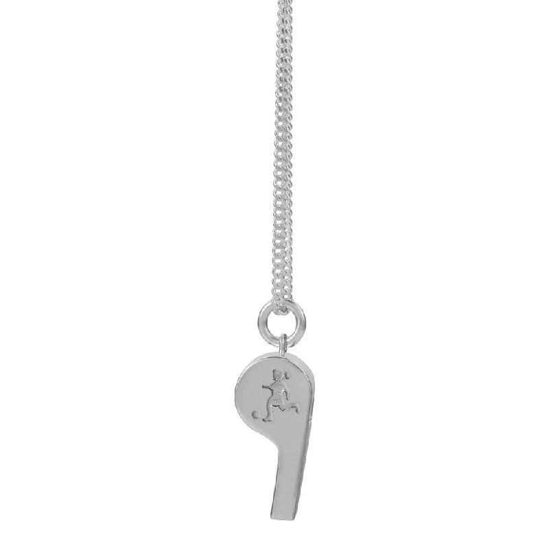 Karen Walker Soccer Girl Whistle Necklace - Sterling Silver