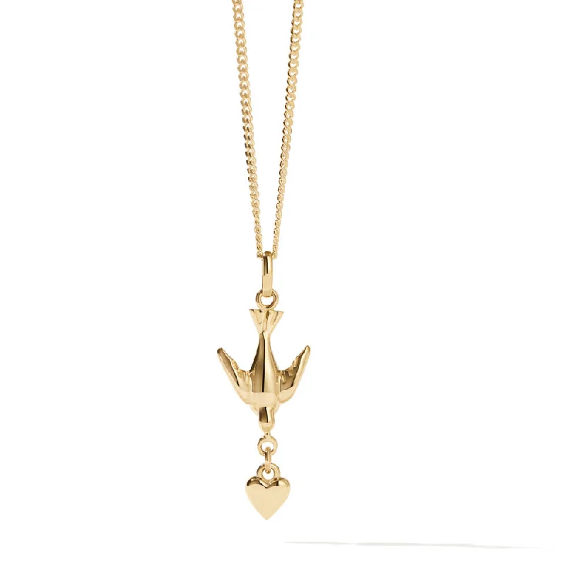 Meadowlark Love Dove Necklace - Gold Plated