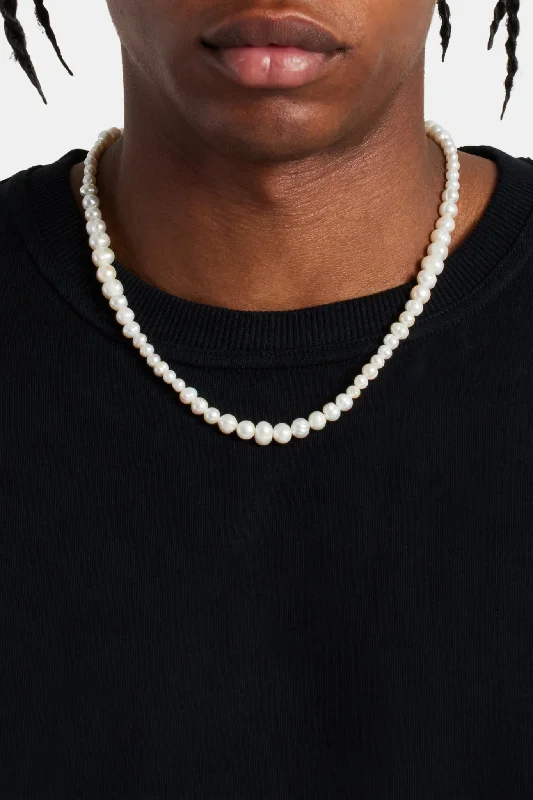 Mixed Size Freshwater Pearl Necklace