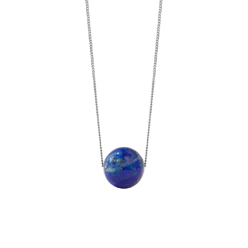 Meadowlark Maya Necklace Large - Sterling Silver & Lapis