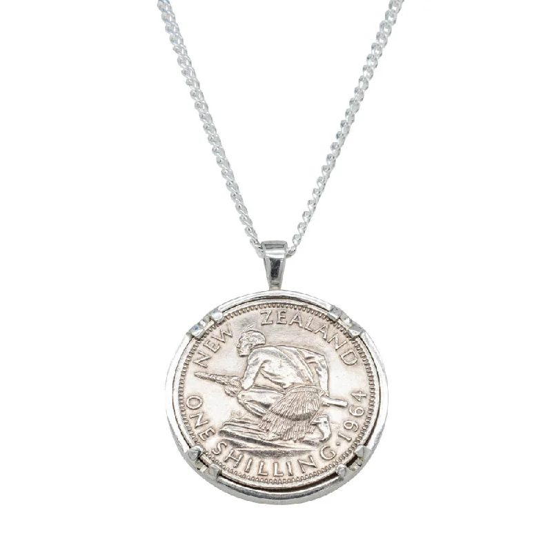 Sterling Silver Shilling Coin Pendant