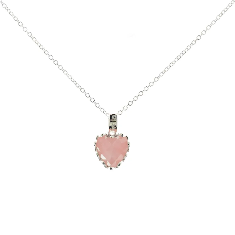 Stolen Girlfriends Club Love Claw Necklace - Sterling Silver & Rose Quartz