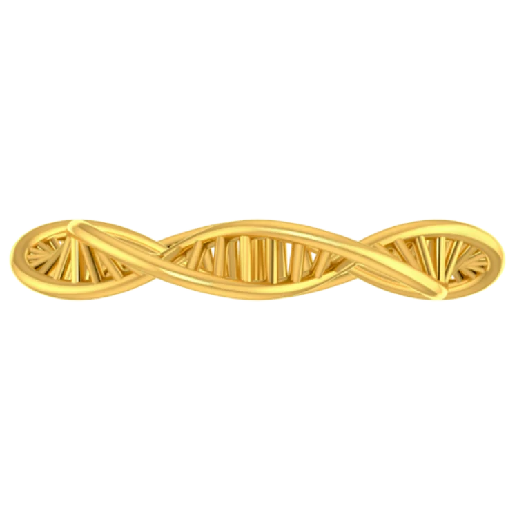 Unique Dna Design 14k Gold Thumb Ring For Women