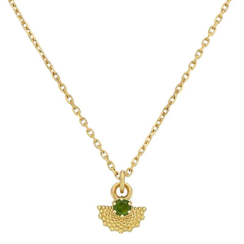 Zoe & Morgan EOS Pendant  - Gold Plated & Chrome Diopside