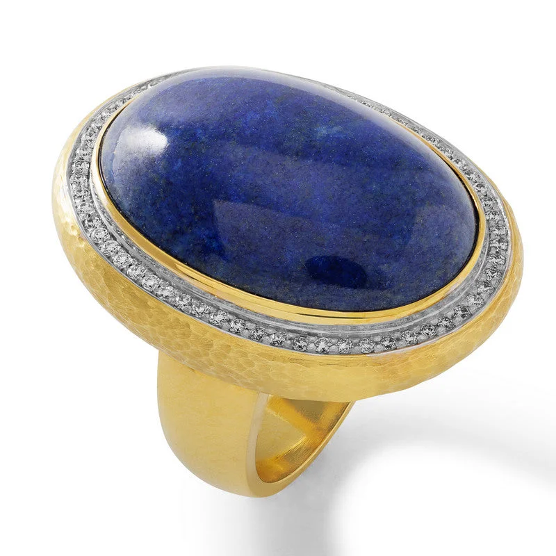 Women's Lapis and Diamond Ring